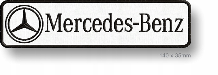 ПОЛОСА термо - MERCEDES BENZ вышивка 140x35 тюнинг