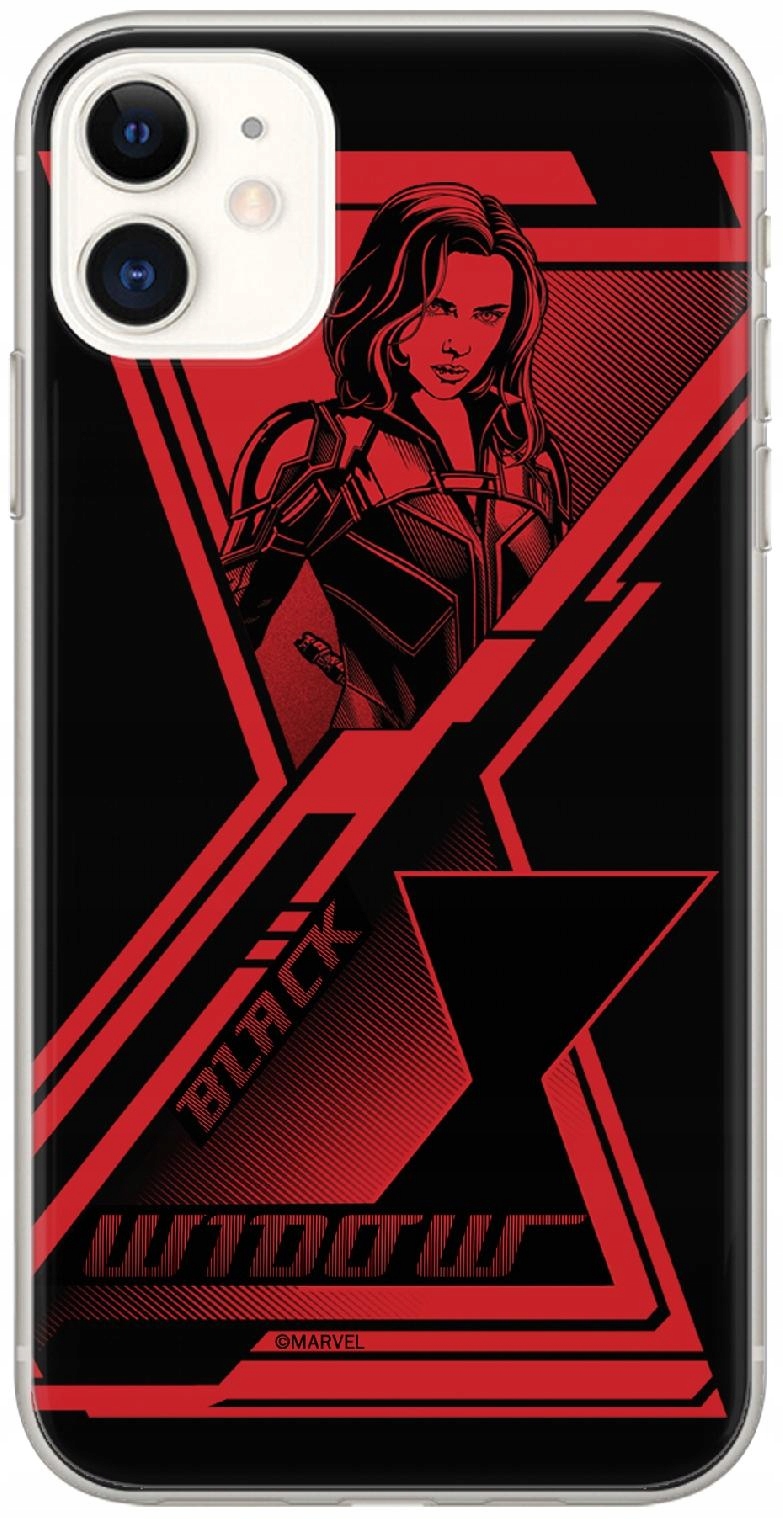 Etui Marvel do Samsung A70 Czarna Wdowa 003