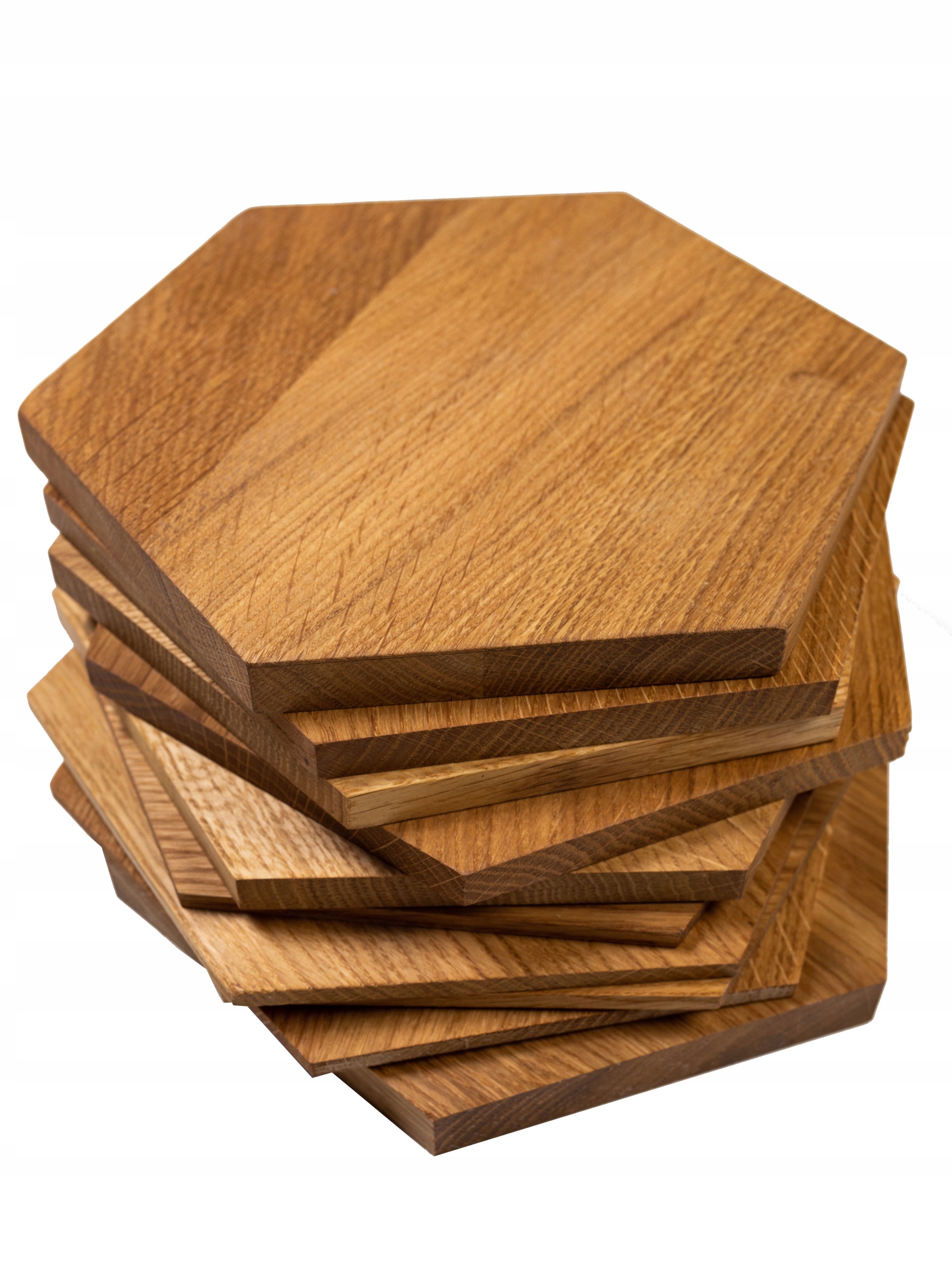 PANELE ŚCIENNE DREWNO BEZ SĘKÓW HEKSAGONY MIDI 3D Długość 20.8 cm