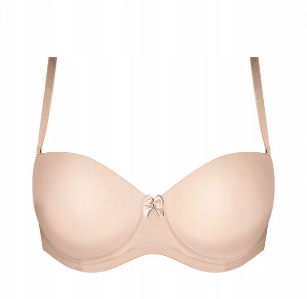 Nipplex & Mefemi Podprsenka Ewa 02 Balkonetka Bardotka Béžová 65F
