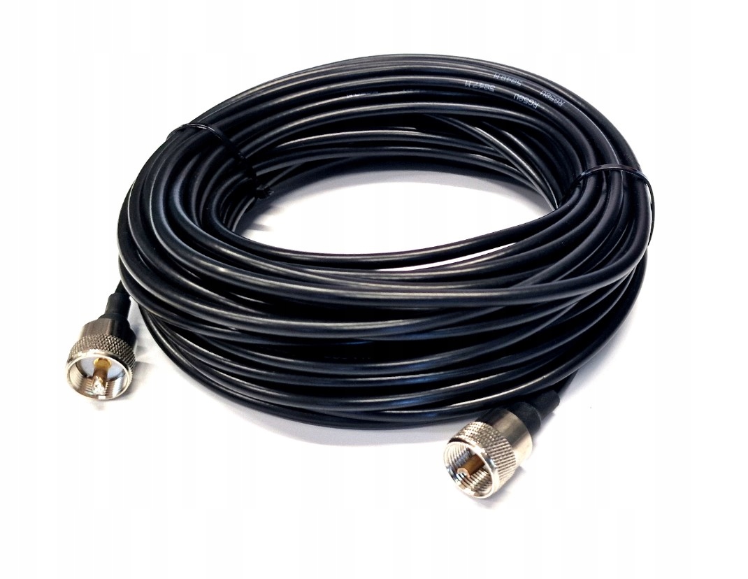 Kabel RG-58 długość 20m zamontowane wtyki UC-1 PTFE/Gold Okablowanie