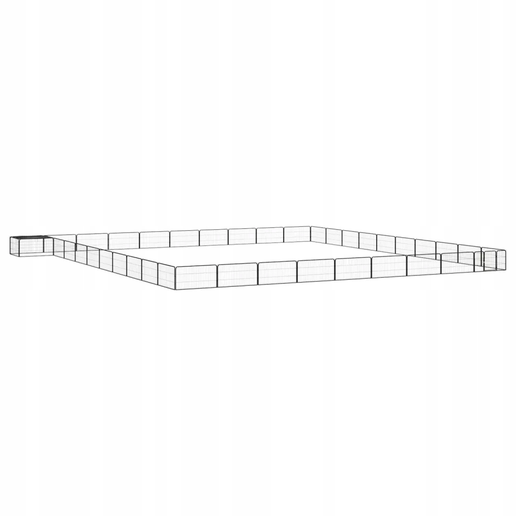 Levně Kotec pro psy 100x100x50 cm, černá