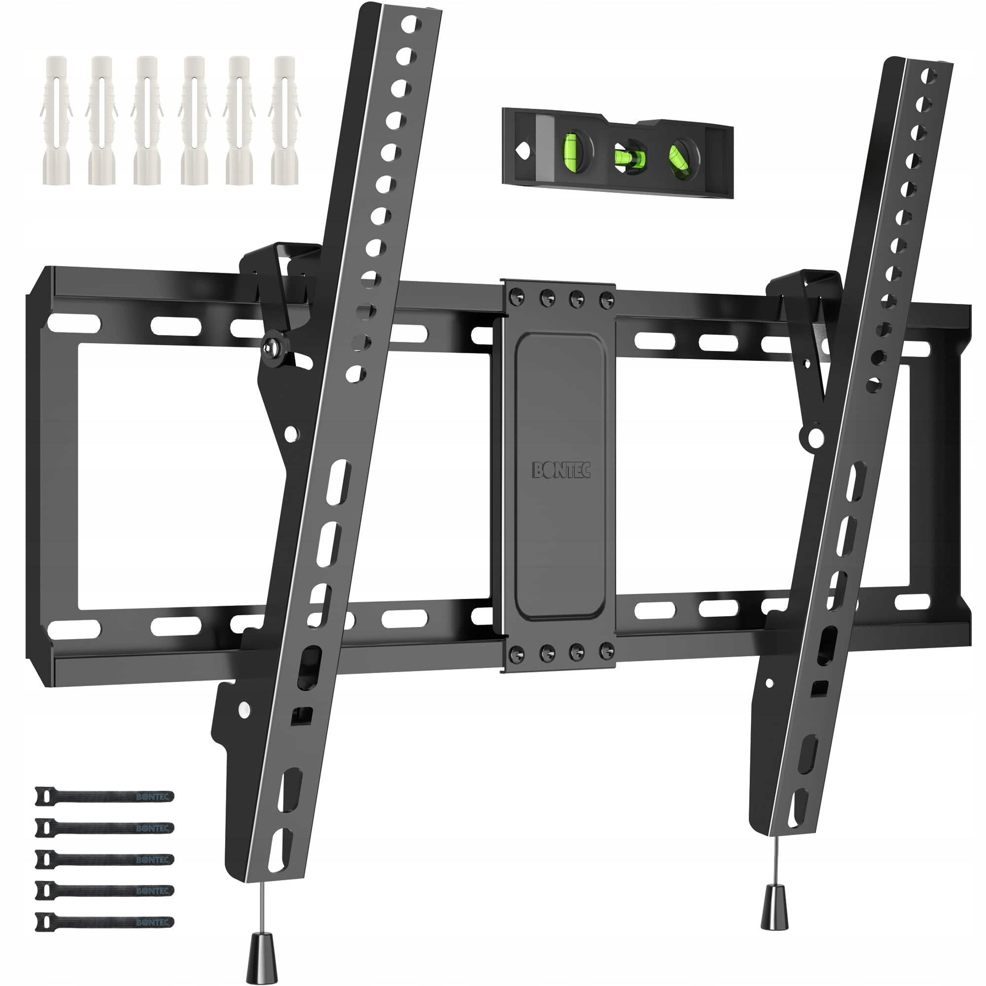 BONTEC Uchwyt TV Nachylany 37-82 Cal LED LCD OLED VESA 600x400 60kg Montaż — miniatura 2