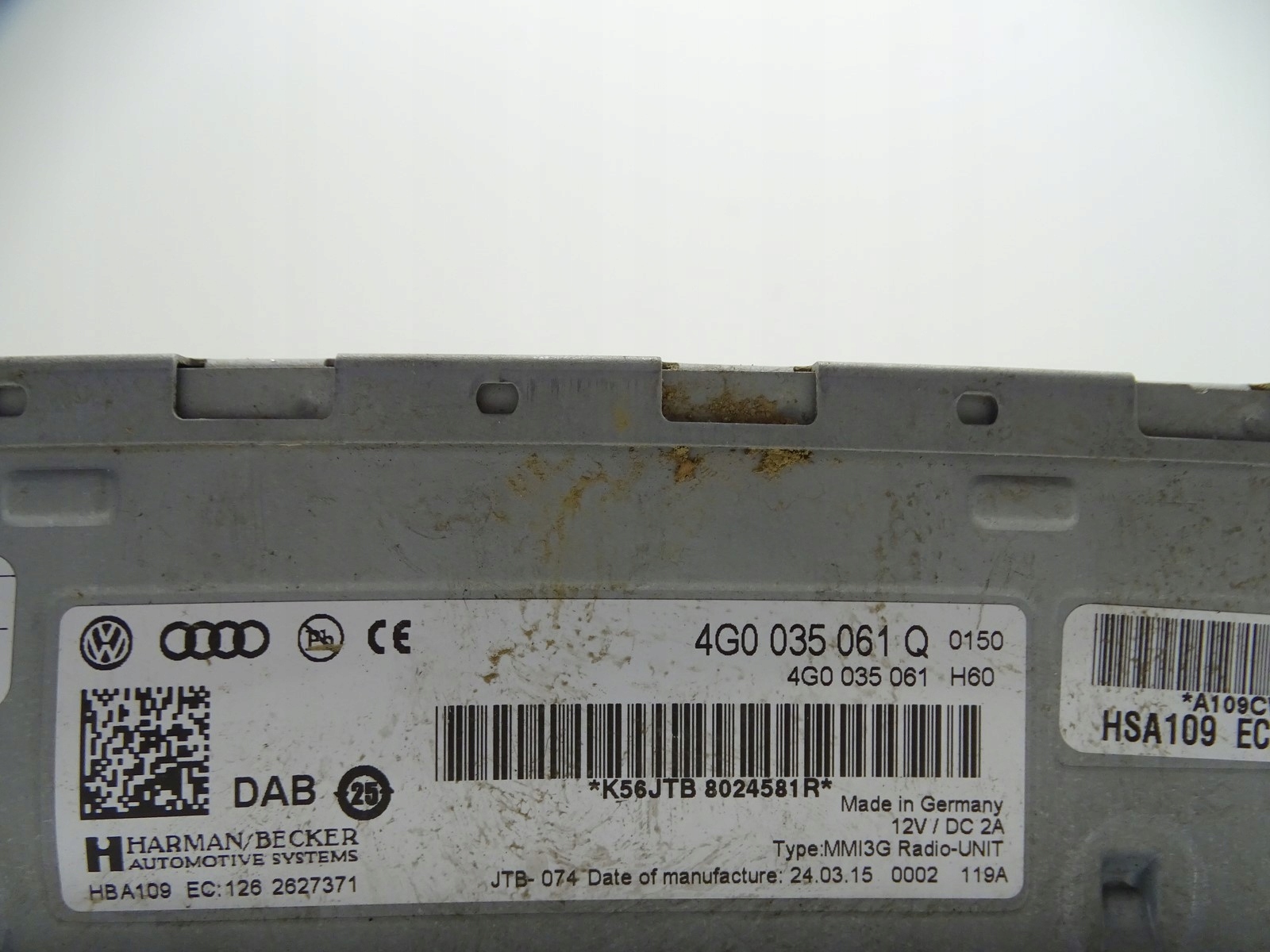 TUNER RADIA module navigation AUDI A4 B8 A5 8T 4G0035061Q