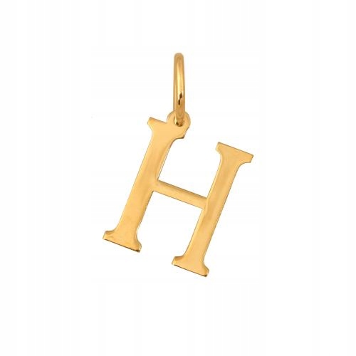 Zlatý přívěsek 585 Vyřezávané Písmenko H iniciál bez kamenů jako dárek