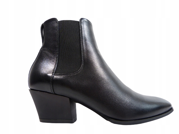 černé kotníkové boty klasické, stabilní Sala 37