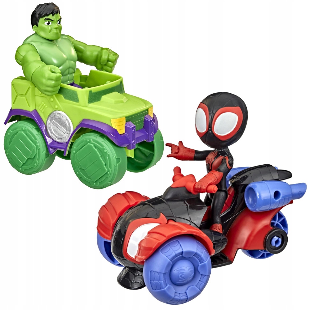 Marvel Spidey I Super-kumple Zestaw Figurka Miles Morales I Hulk Z Pojazdem-Zdjęcie-0