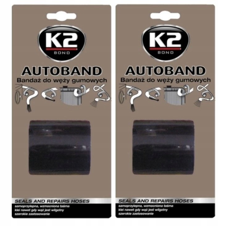 2x K2 Autoband bandaż do naprawy węży gumowych