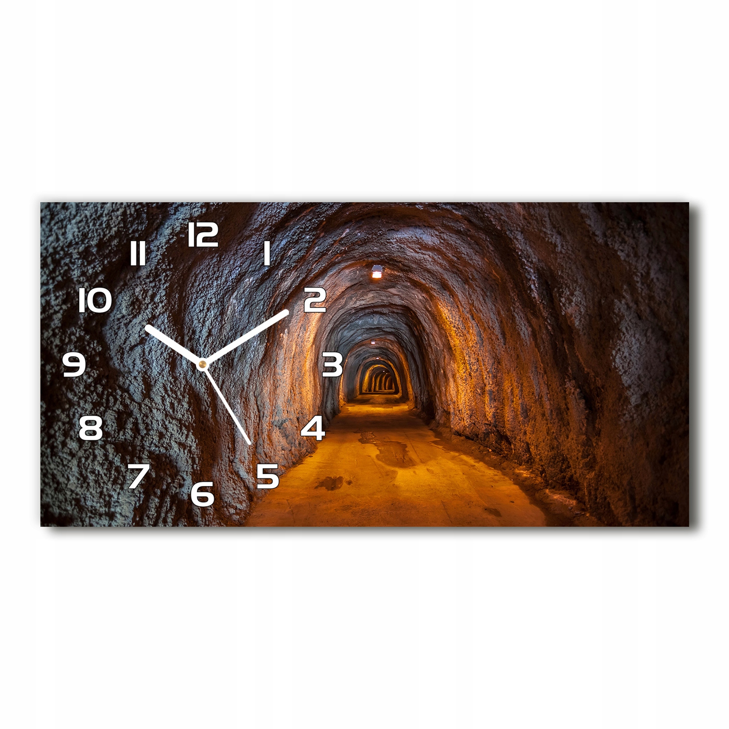 

Piękny szklany zegar ścienny Podziemny tunel 60x30