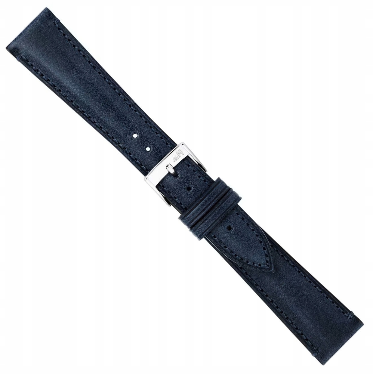 Modrý Kožený Italský Elegantní Řemínek Na Hodinky Morellato 20 mm X6122