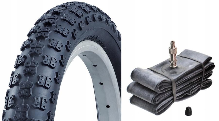 KENDA OPONA ROWEROWA 16x2,125 K50 BMX DO WÓZKA CITY MOCNA + DĘTKA DV