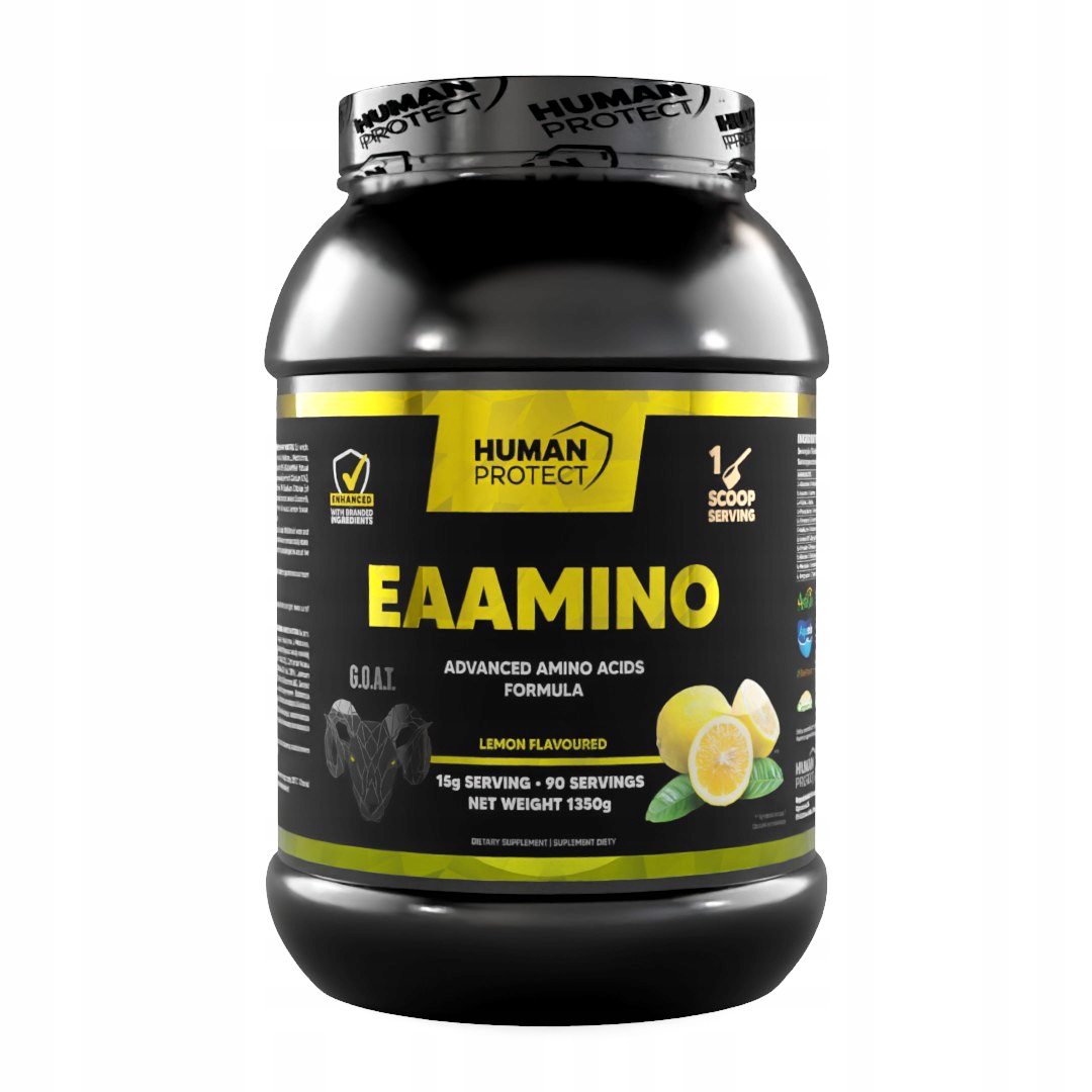 Human Protect Eaa EAAmino 1350 g Aminokyseliny s elektrolyty citron