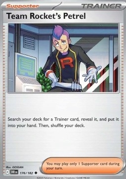 Karty Pokemon TCG Destined Rivals (DRI 176) Team Rocket's Petrel