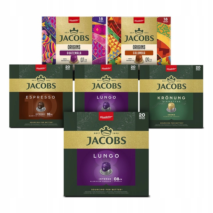 Kapsułki Jacobs do Nespresso(r)* mix [116 kaw] 6 opakowań
