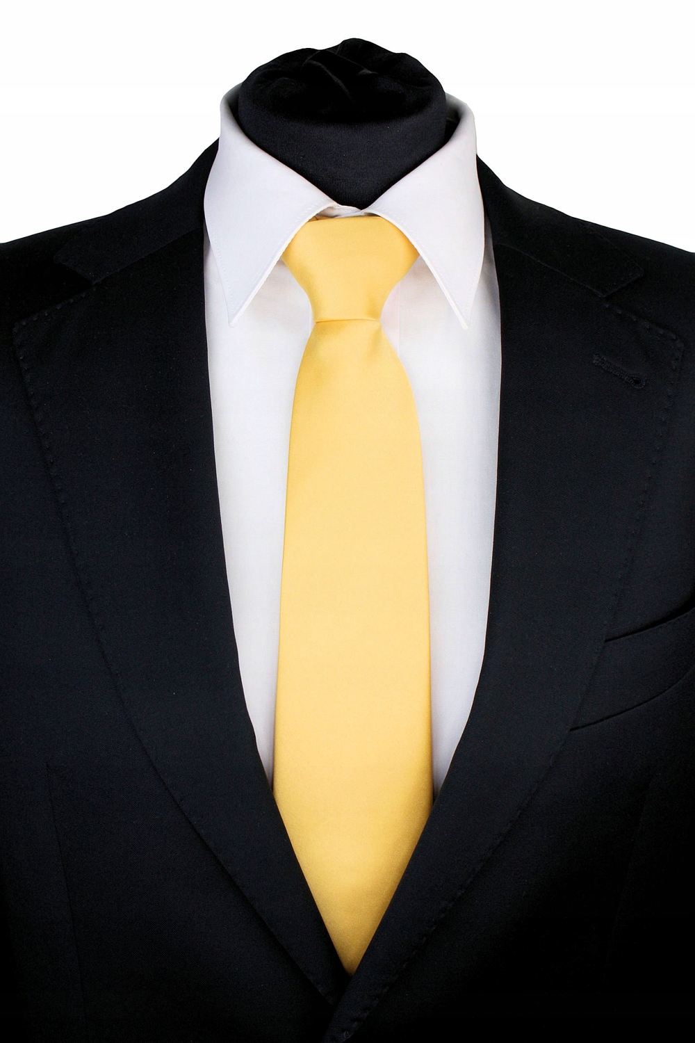 SZEROKI KRAWAT MĘSKI GŁADKI JEDNOKOLOROWY ZŁOTY Płeć Produkt męski