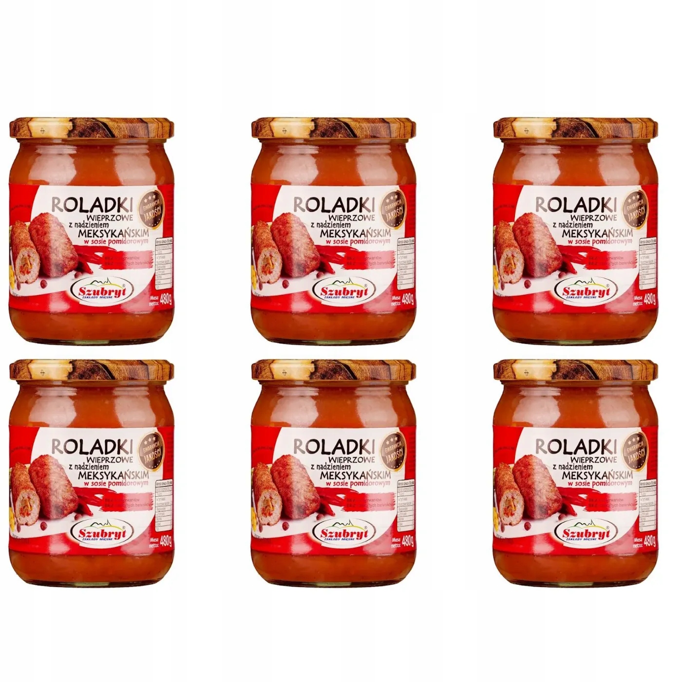 Konzervované potraviny Szubryt – rolky s mexickou náplní 480 g – 6