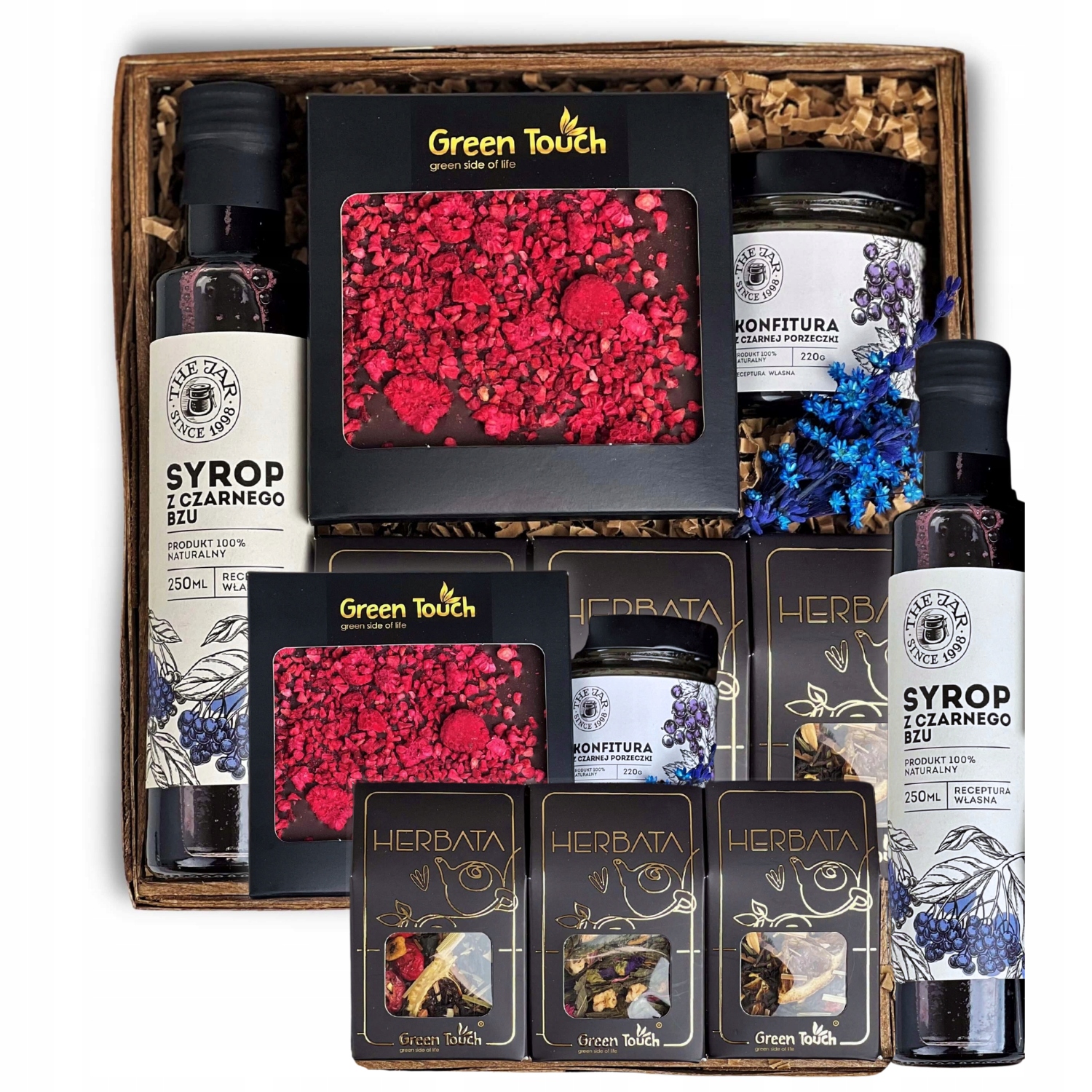 Dárkový Koš Sada Čajů Čokoláda Sirup Zavařenina Narozeniny Výročí