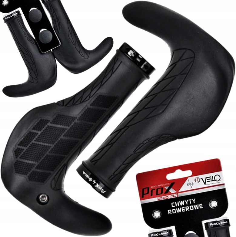 Velo 1839-AD2 Ergonomiczne Chwyty Z Rogami 140 mm