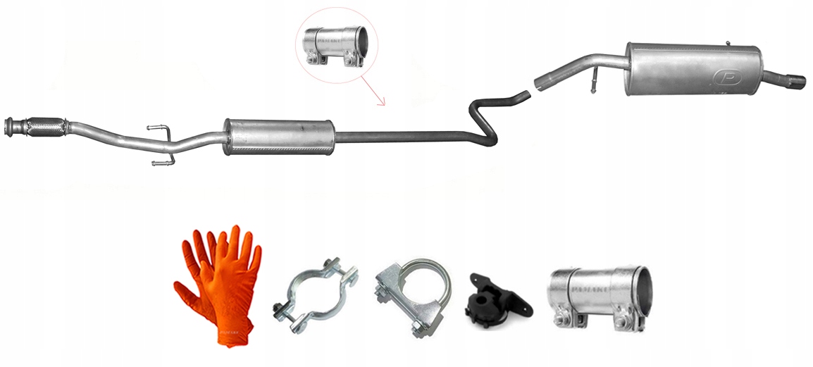 Peugeot 208 1.4 1.6 VTi (od 2012) Tlumič Koncový