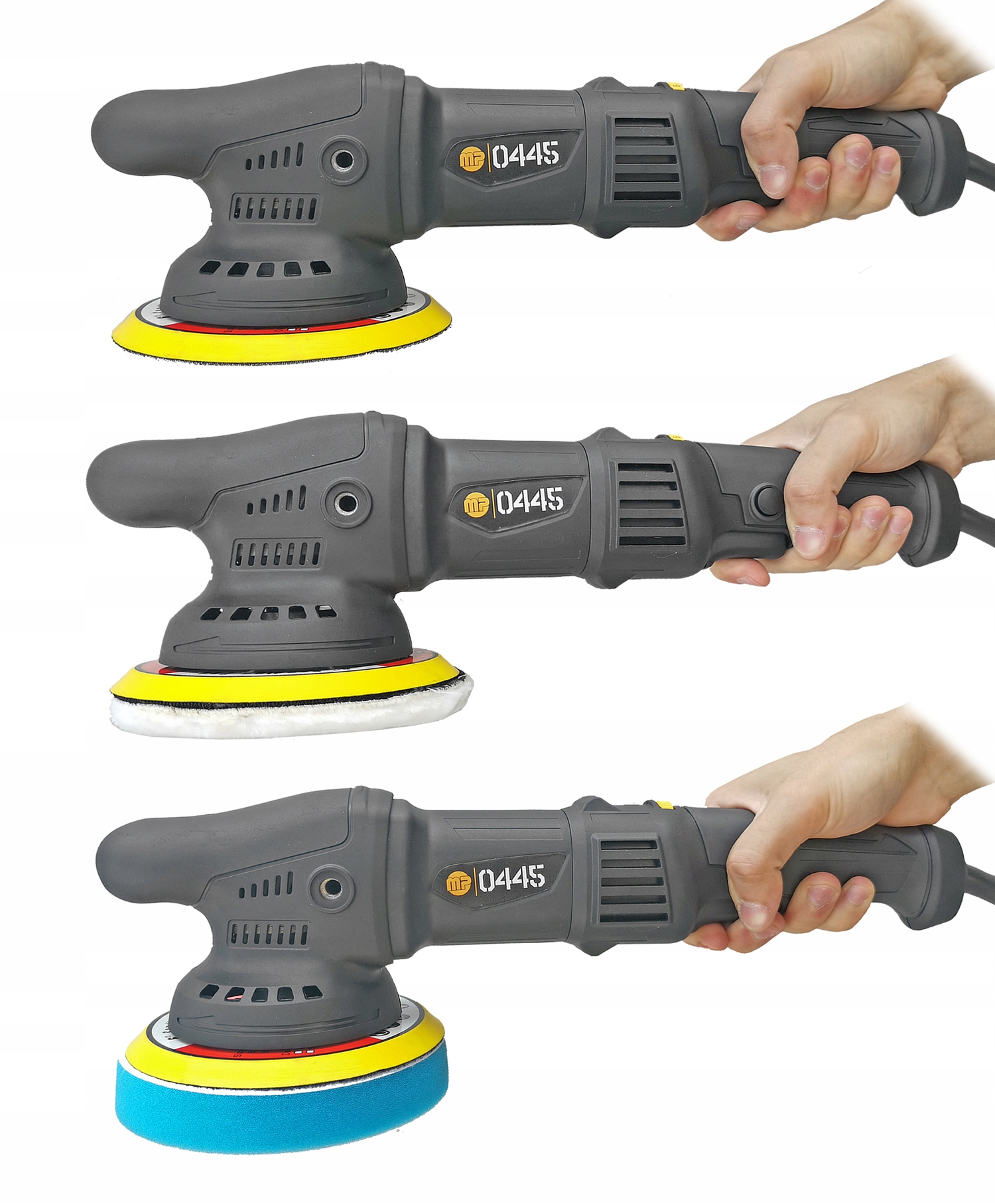 POLERKA SAMOCHODOWA SZLIFIERKA MIMOŚRODOWA DA + 4x GĄBKA +PASTA MENZERNA X3 Maksymalna prędkość obrotowa 5800 RPM