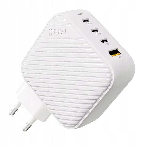 Invzi 100W GaN II Usb-c adaptér s Eu koncovkou bílý