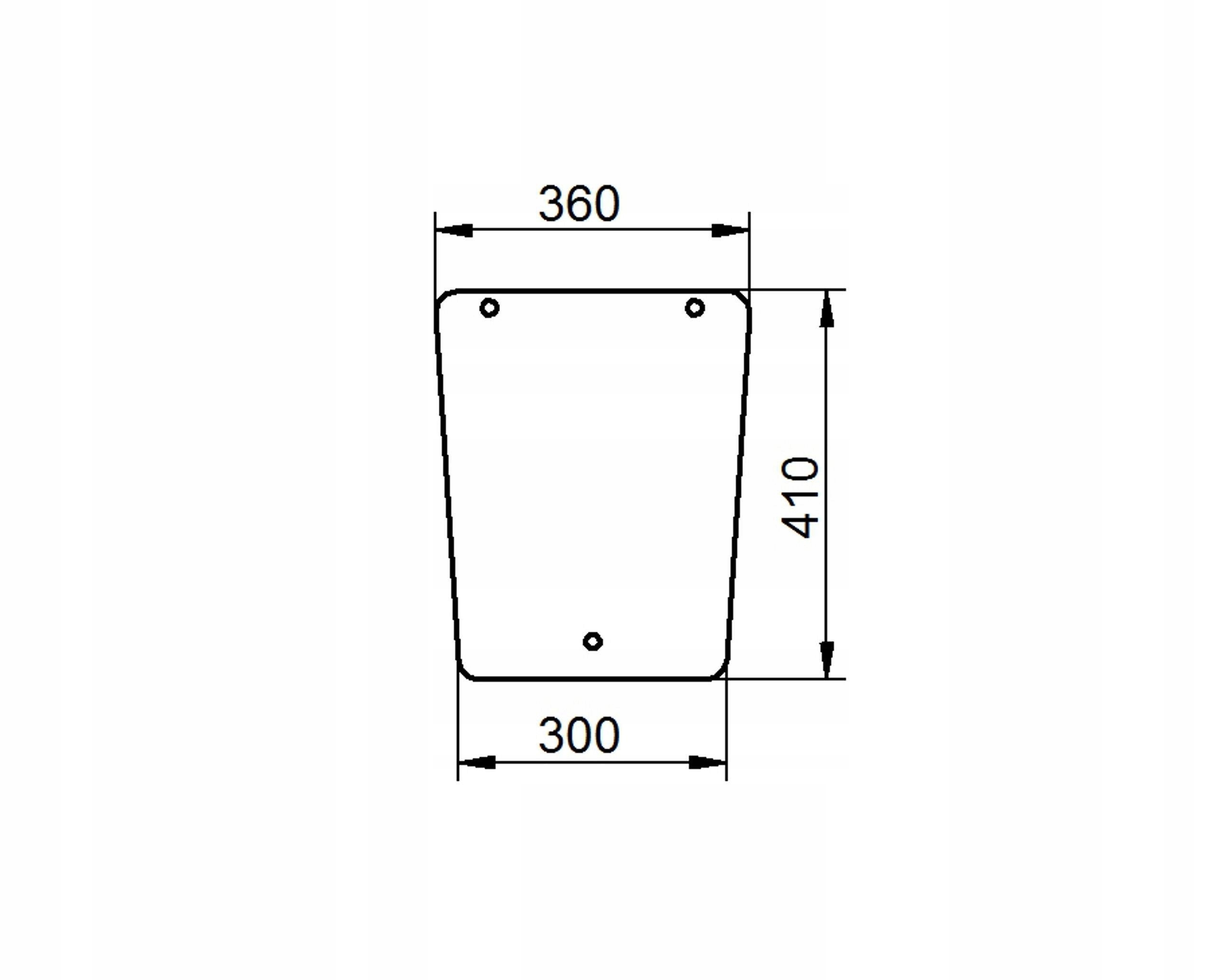 sklo pro traktoru Deutz-Fahr zadní spodní 616758