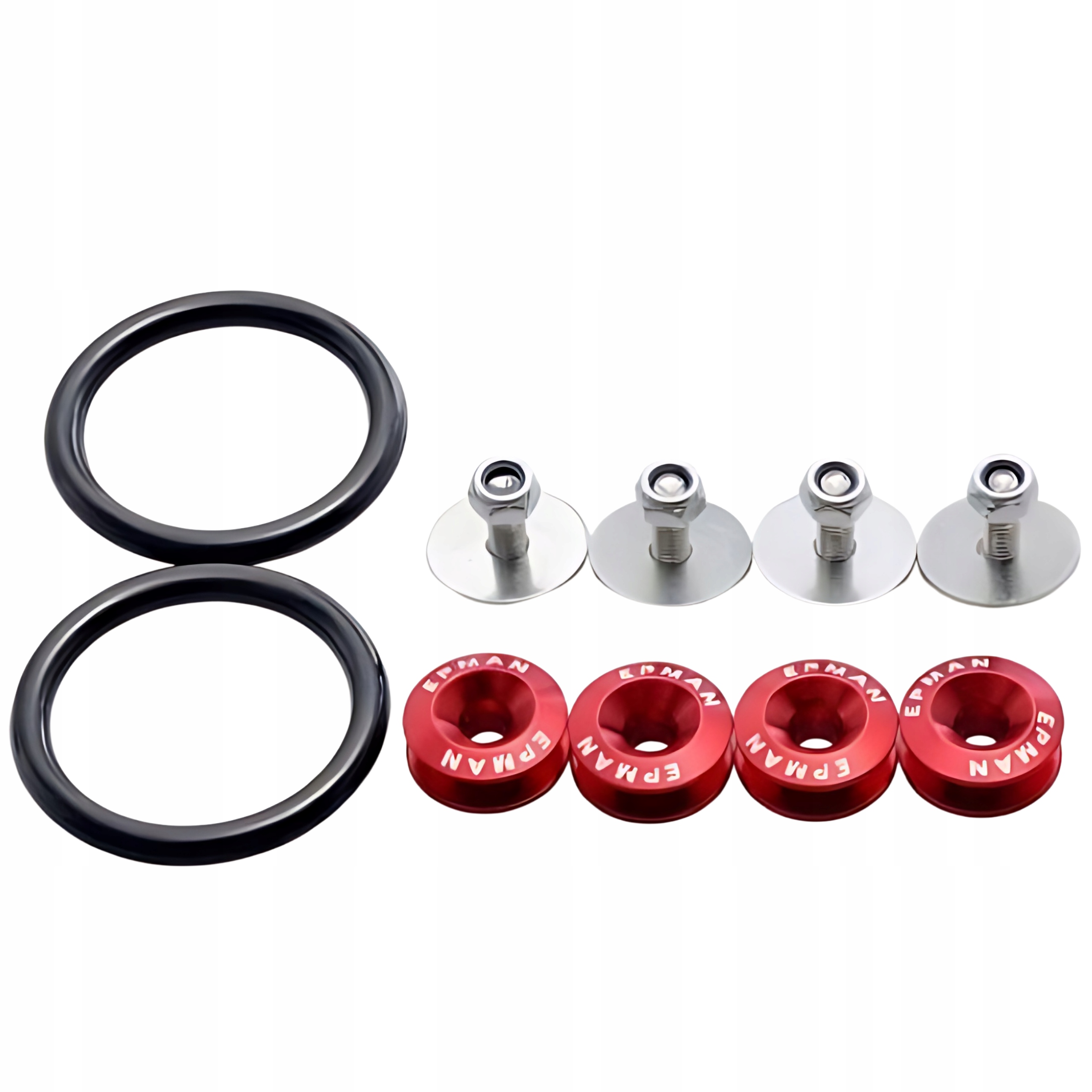 Quick Release Zapinki do Zderzaków Epman Anodowane Red Czerwona Tuning