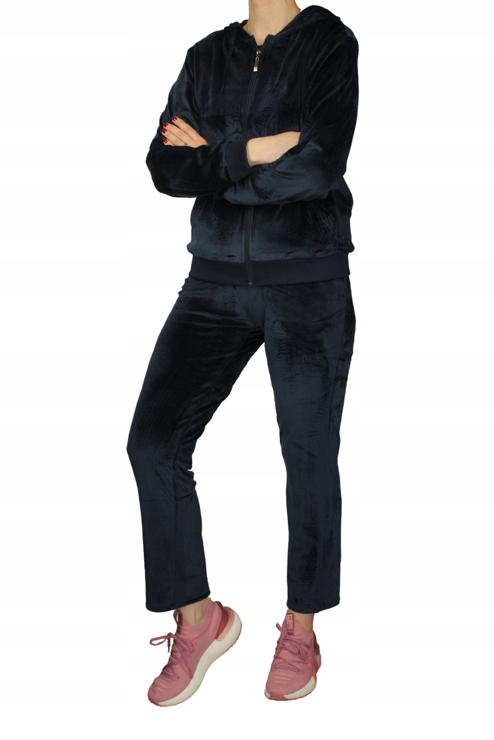 DRESOWY KOMPLET WELUROWY DAMSKI ROZMIAR XXL Wzór dominujący bez wzoru