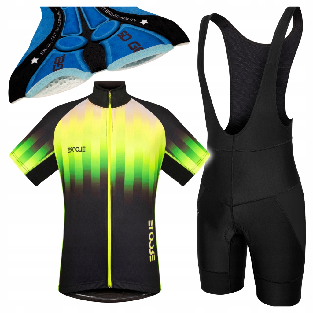 Cyklistické oblečení Komplet Pánské cyklistické oblečení L Tričko Kraťasy na kolo