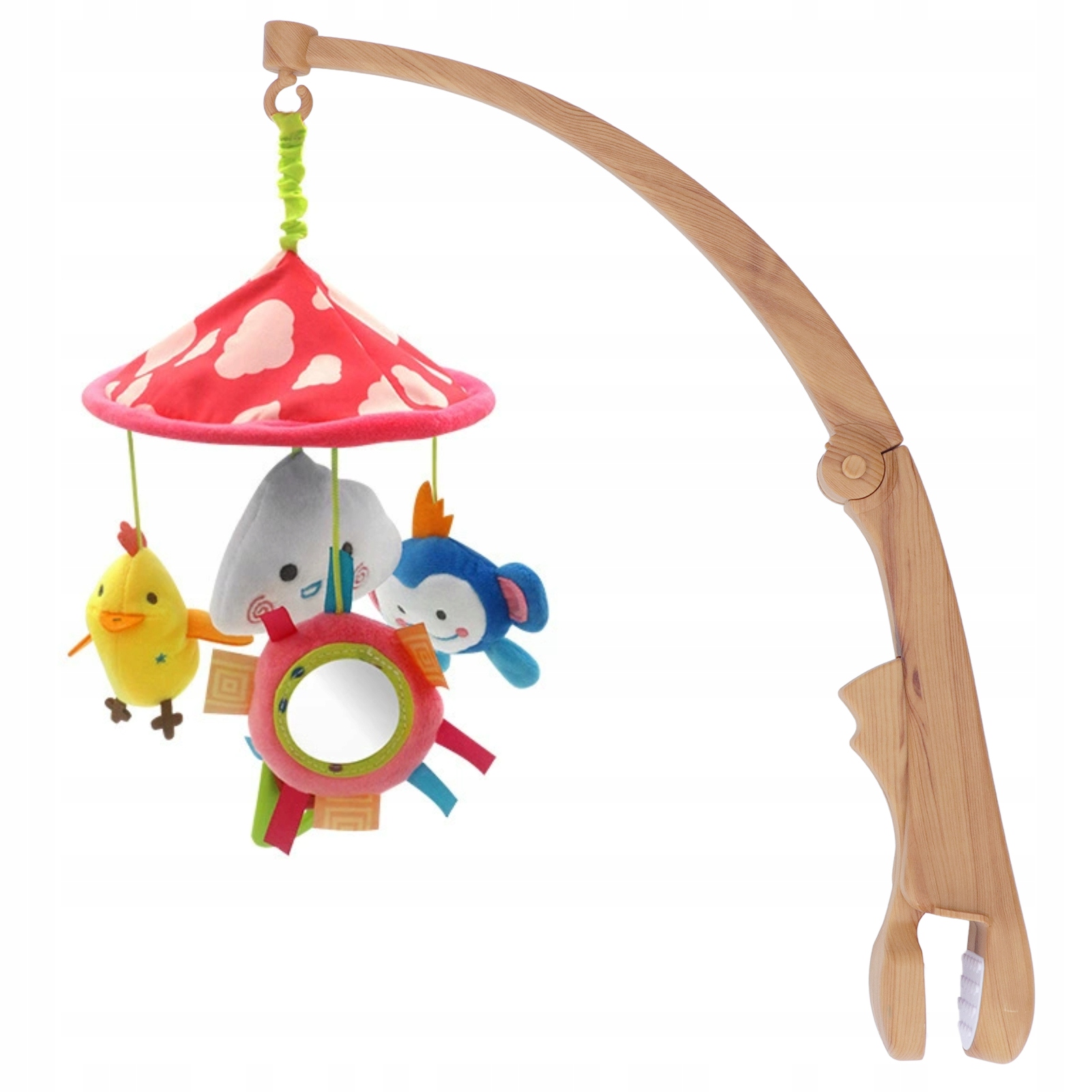 OBROTOWY UCHWYT NA ZABAWKI DO ŁÓŻECZKA