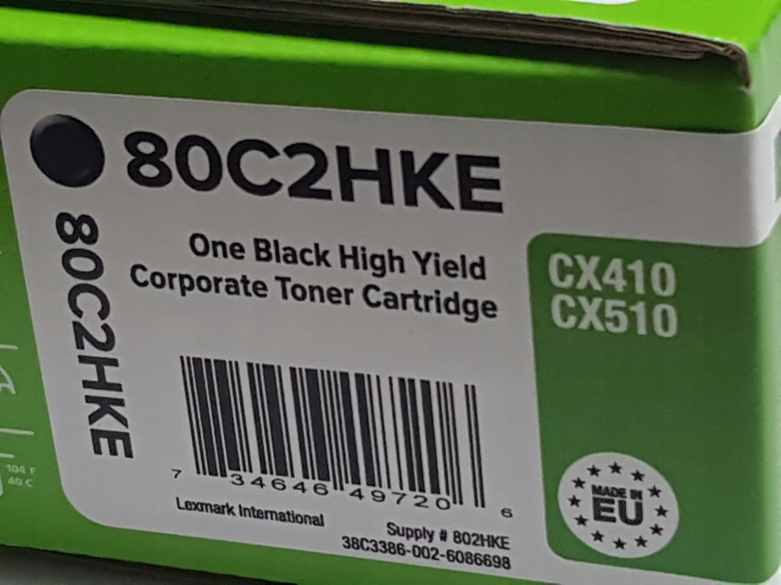 Toner Lexmark 80C2HKE CX410 CX510 4000 stron czarny TNR48