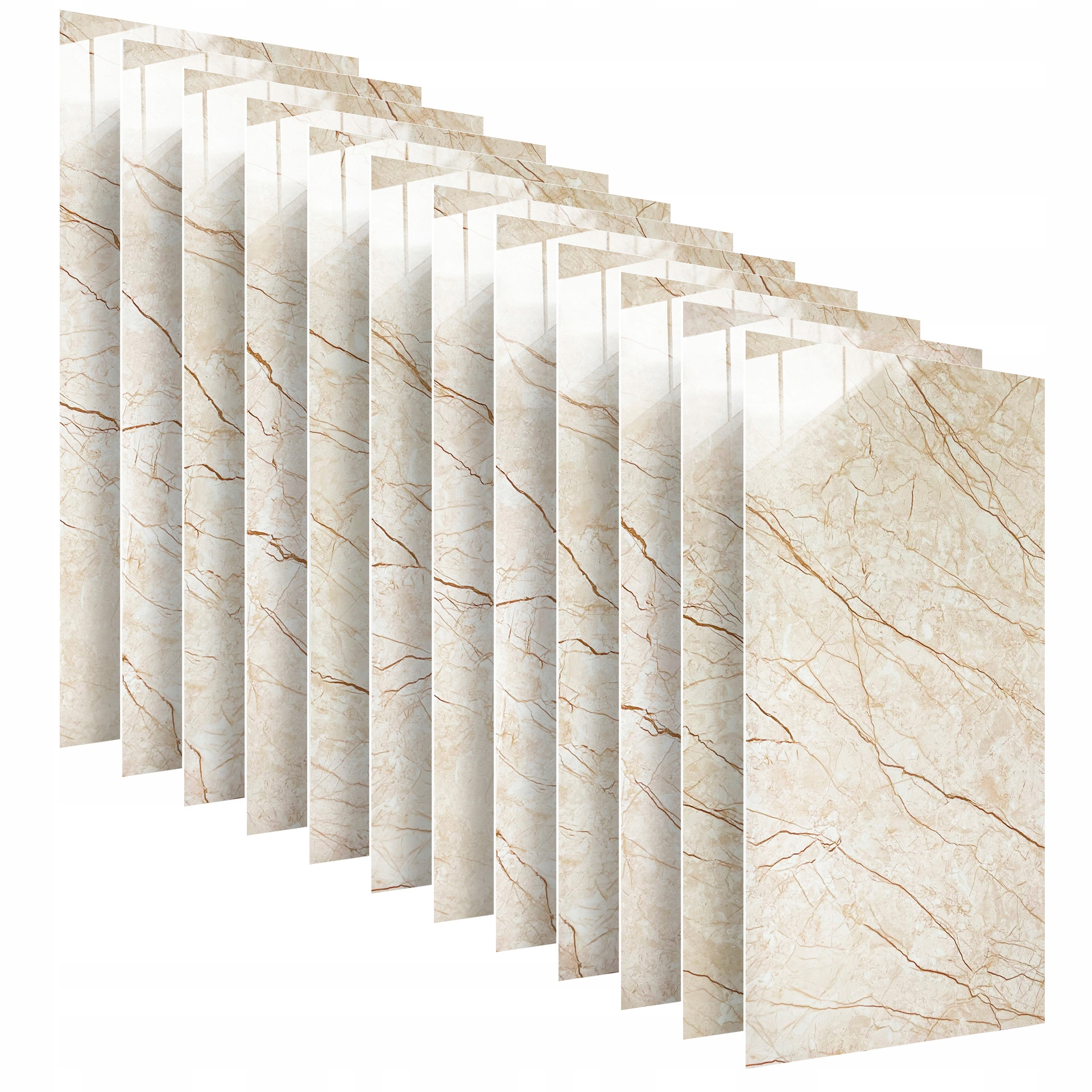 Dekorativní panely napodobující mramor Samolepící na zeď 12 ks 60x30 cm