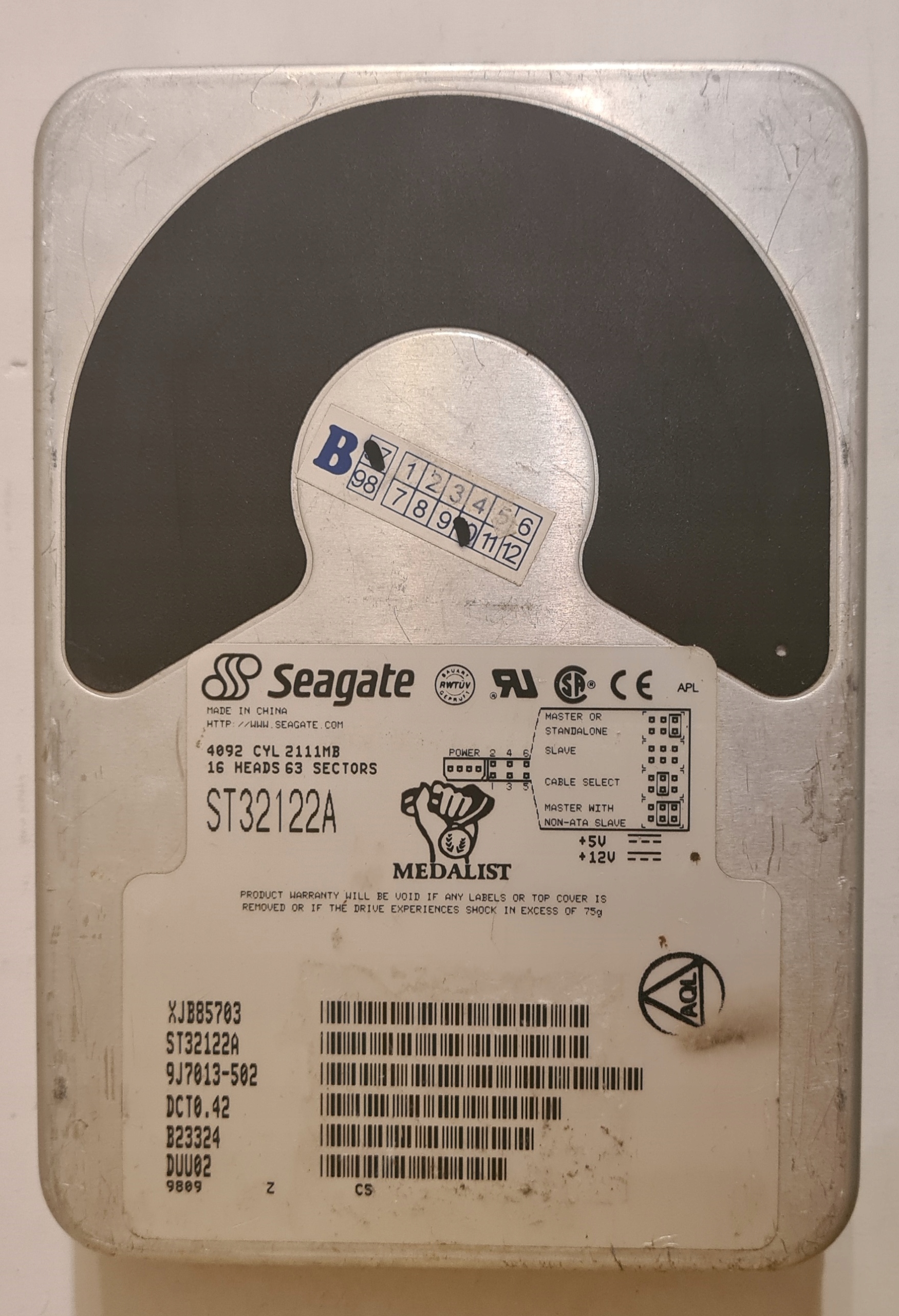 Seagate ST32122A 2,1 GB Producent Seagate
