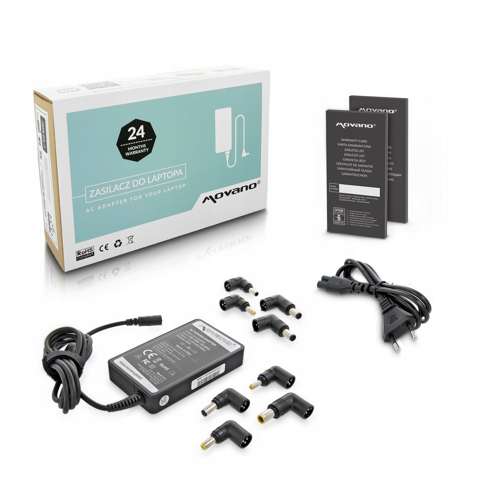 

Ładowarka uniwersalna 15-20V 6A 90W 8 wtyków Acer