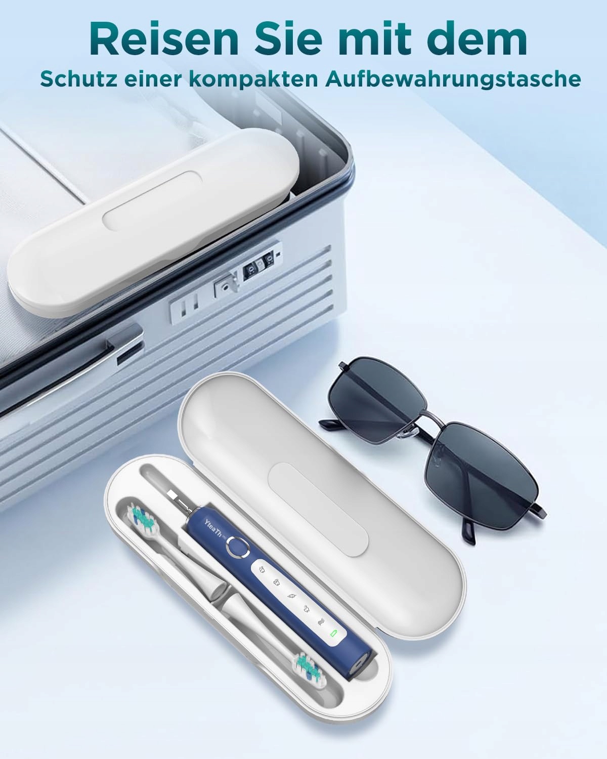 Elektryczna soniczna szczoteczka do zębów dla mężczyzn z 8 Główkami — miniatura 8