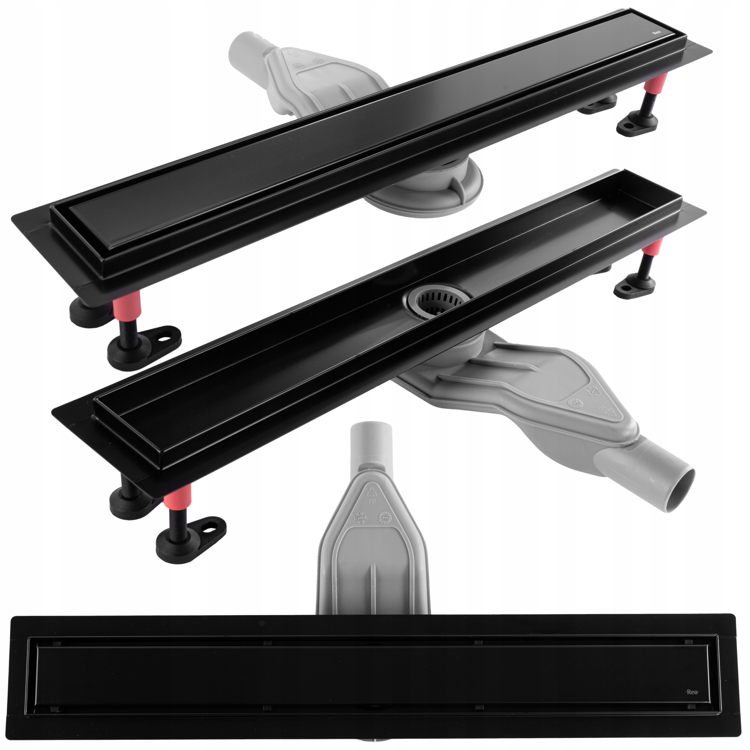 Odtok Lineární odvodnění Neox Superflow 90 CM Black Rea