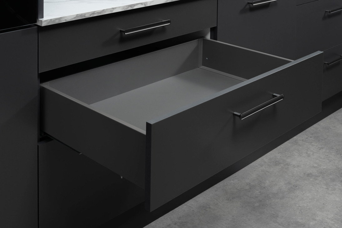 Šuplík Hafele Matrix S Slim 2.0 Střední H135 550 Antracit matná