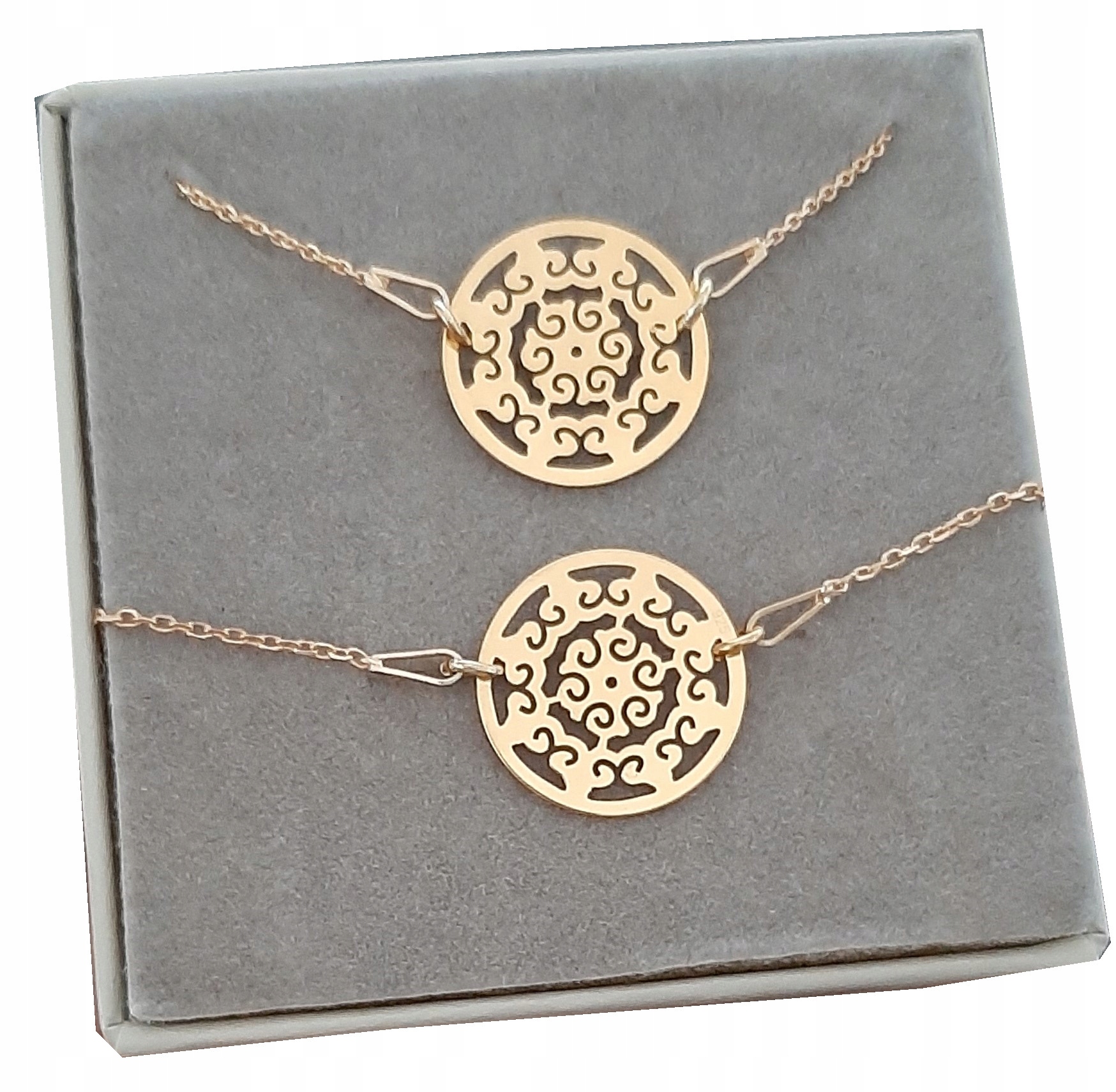 

Komplet celebrytka Ażur Srebro 925