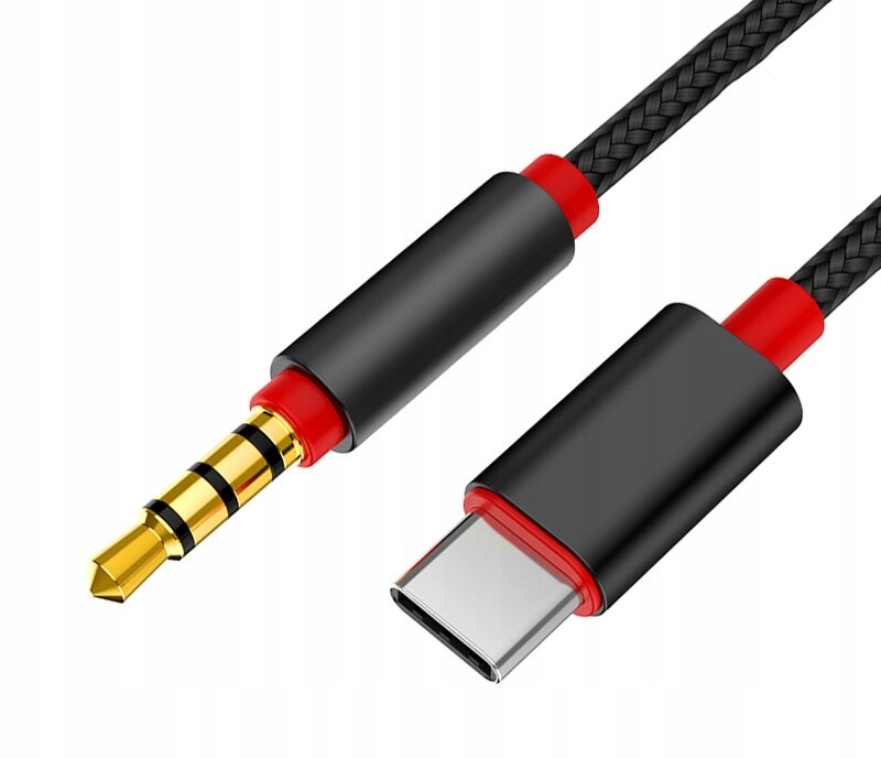 

Kabel Usb-c 3.1 do Jack 3,5mm Aux Audio 1M Nylon