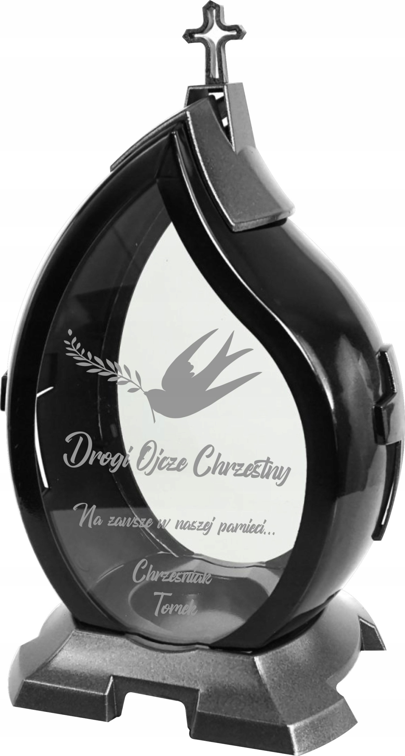 Hřbitovní Svíčka S Gravírováním Nápisem Pro Milovaného Kmotra