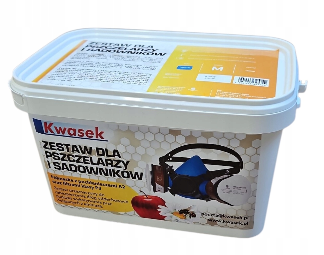 Maska dla pszczelarzy i sadowników Na herbicydy pestycydy amitrazę A2P3