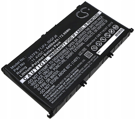 Bateria Akumulator 357F9 00GFJ6 Do Dell Inspiron 15 7557 7559 7566 7567