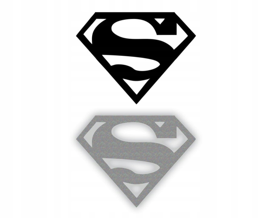 Naklejka SUPERMAN na samochód na auto ODBLASKOWA| HOLOGRAM