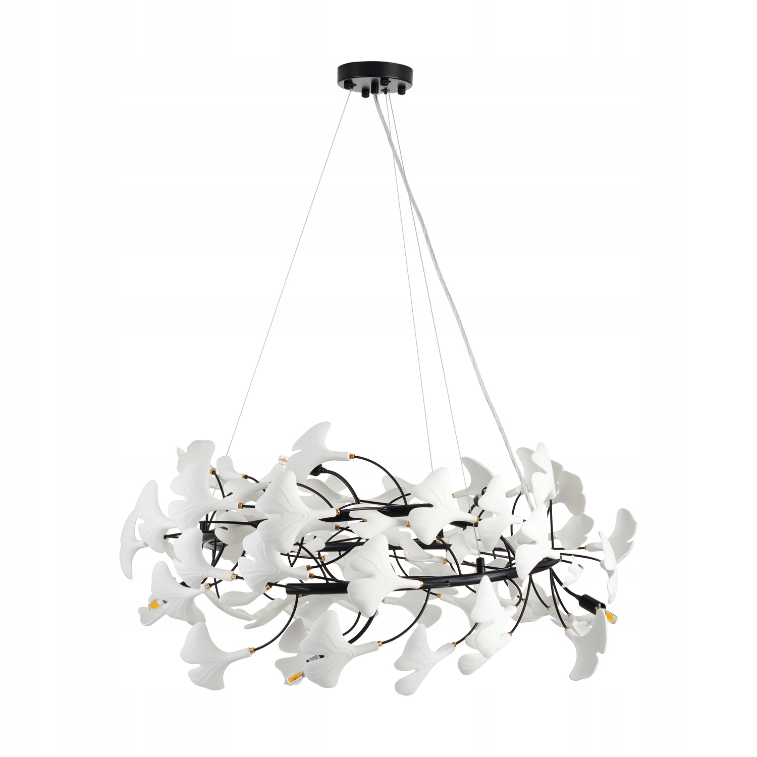 Keramická ozdobná lampa Botanika okrúhla, šírka 150 cm, vhodná do obchodu