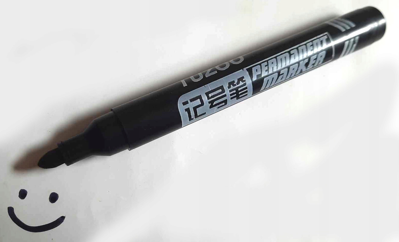 Marker gruby permanentny TUZOO czarny EAN (GTIN) 6970632827006