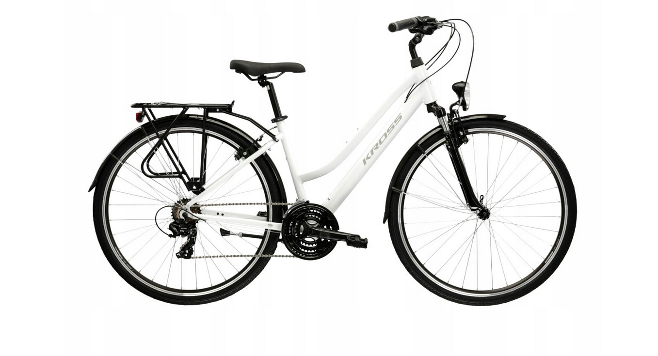 Rower Kross Trans 1.0 Biały/Szary 28'' rama M