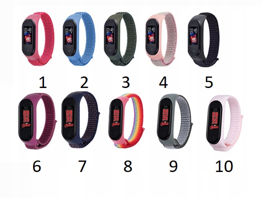 OPASKA PASEK DO XIOMI MI BAND 3/4/5/6 GAMA KOLORÓW Rodzaj pasek