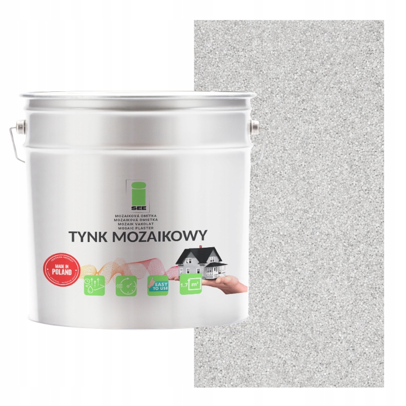 Mozaiková pryskyřičná omítka Marmolit Bílá M01 7 kg Mrazuvzdorná Premium