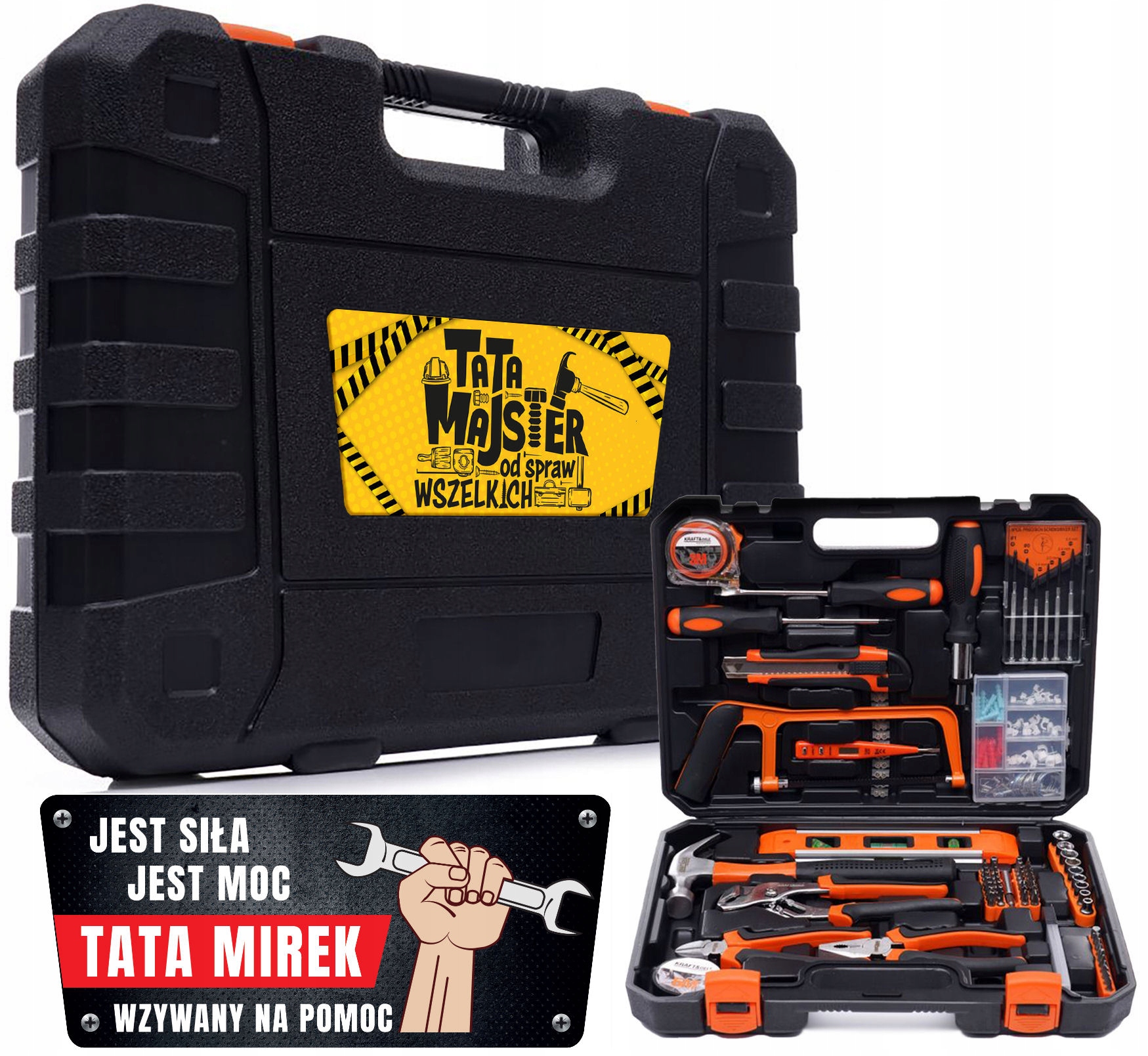 Zestaw Narzędzi dla Taty na Dzień Ojca walizka Personalizacja Imię