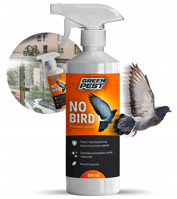 

Spray Odstraszacz Na Ptaki Gołębie Wróble No Bird